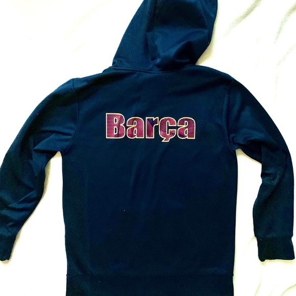 FCBarcelona boys full zip up hoodie - Picture 2 of 5